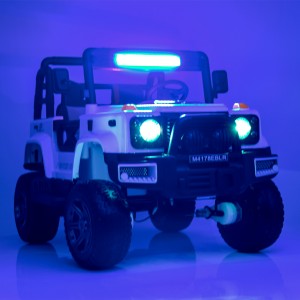 Дитячий електромобіль Джип Bambi M 4178 EBLR-1 Jeep, білий