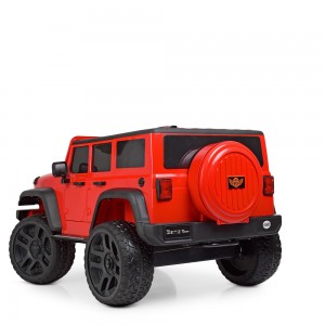 Детский электромобиль Джип Bambi M 4264 EBLR-3 Hummer, двухместный, красный