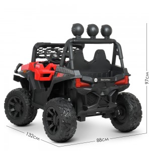 Дитячий електромобіль Джип Bambi M 4620 EBLR-3 Jeep, червоний