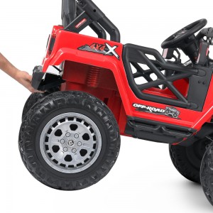 Дитячий електромобіль Джип Bambi M 4960 EBLR-3 Jeep, червоний