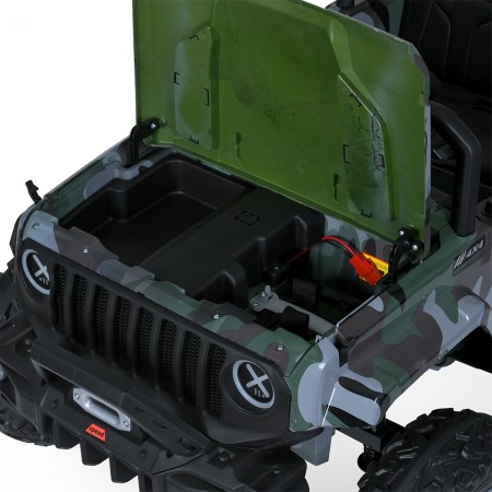 Дитячий електромобіль Джип Jeep Wrangler Bambi M 4960EBLRS-18, 2 мотори по 35W, EVA, шкіра, MP3, USB, Bluetooth, камуфляж