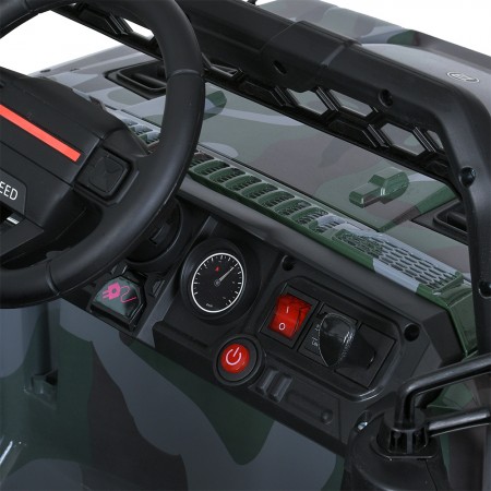 Дитячий електромобіль Джип Jeep Wrangler Bambi M 4960EBLRS-18, 2 мотори по 35W, EVA, шкіра, MP3, USB, Bluetooth, камуфляж