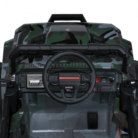 Дитячий електромобіль Джип Jeep Wrangler Bambi M 4960EBLRS-18, 2 мотори по 35W, EVA, шкіра, MP3, USB, Bluetooth, камуфляж