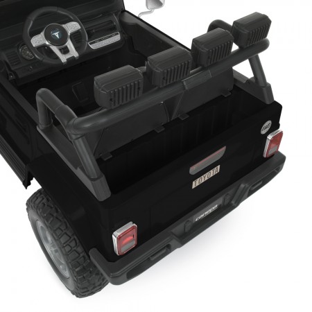 Детский электромобиль Джип Toyota Land Cruiser FJ40 Bambi M 4968 EBLR-2 двухместный черный, 4 мотора по 80W, EVA, кожа, USB, Bluetooth, свет Детский электромобиль Джип Toyota Land Cruiser FJ40 Bambi M 4968 EBLR-2 двухместный черный, 4 мотора по 80W, EVA, кожа, USB, Bluetooth, свет