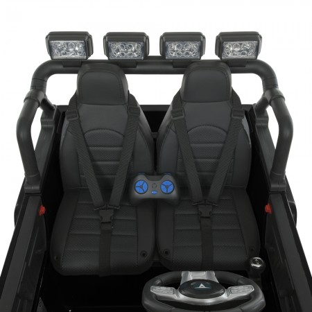 Детский электромобиль Джип Toyota Land Cruiser FJ40 Bambi M 4968 EBLR-2 двухместный черный, 4 мотора по 80W, EVA, кожа, USB, Bluetooth, свет Детский электромобиль Джип Toyota Land Cruiser FJ40 Bambi M 4968 EBLR-2 двухместный черный, 4 мотора по 80W, EVA, кожа, USB, Bluetooth, свет