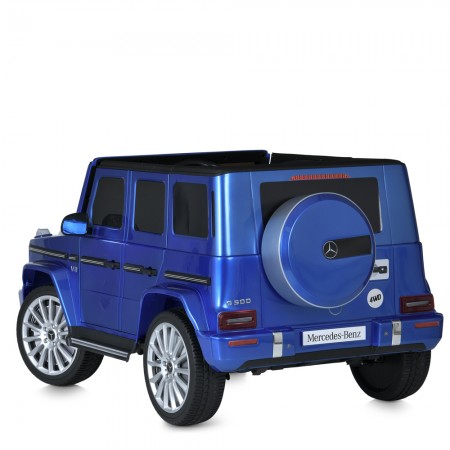 Детский электромобиль Джип Mercedes-Benz G-Class G500 Гелендваген Bambi M 5028 EBLRS-4 крашеный синий, 4 мотора по 25W, EVA, кожа, MP3, USB Детский электромобиль Джип Mercedes-Benz G-Class G500 Гелендваген Bambi M 5028 EBLRS-4 крашеный синий, 4 мотора по 25W, EVA, кожа, MP3, USB