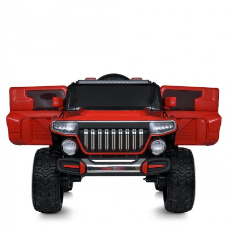 Детский электромобиль Джип Bambi M 5075EBLR-3, двухместный, красный Детский электромобиль Джип Bambi M 5075EBLR-3, двухместный, красный