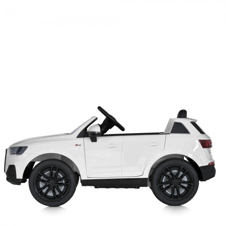 Дитячий електромобіль Джип Bambi M 5796EBLR-1 Audi Q7 білий, 2 мотори по 35W, EVA, шкіра, MP3, USB, Bluetooth Дитячий електромобіль Джип Bambi M 5796EBLR-1 Audi Q7 білий, 2 мотори по 35W, EVA, шкіра, MP3, USB, Bluetooth