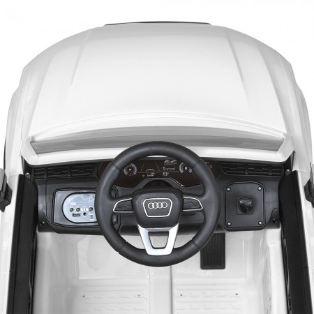 Дитячий електромобіль Джип Bambi M 5796EBLR-1 Audi Q7 білий, 2 мотори по 35W, EVA, шкіра, MP3, USB, Bluetooth Дитячий електромобіль Джип Bambi M 5796EBLR-1 Audi Q7 білий, 2 мотори по 35W, EVA, шкіра, MP3, USB, Bluetooth