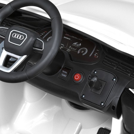 Дитячий електромобіль Джип Bambi M 5796EBLR-1 Audi Q7 білий, 2 мотори по 35W, EVA, шкіра, MP3, USB, Bluetooth Дитячий електромобіль Джип Bambi M 5796EBLR-1 Audi Q7 білий, 2 мотори по 35W, EVA, шкіра, MP3, USB, Bluetooth