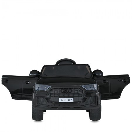 Дитячий електромобіль Джип Audi Q7 M 5796EBLR-2, 2 мотори по 35W, EVA, екошкіра, MP3, USB, Bluetooth, чорний