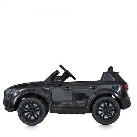 Дитячий електромобіль Джип Audi Q7 M 5796EBLR-2, 2 мотори по 35W, EVA, екошкіра, MP3, USB, Bluetooth, чорний