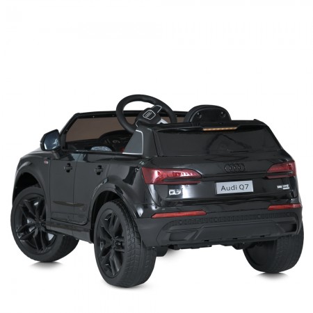 Дитячий електромобіль Джип Audi Q7 M 5796EBLR-2, 2 мотори по 35W, EVA, екошкіра, MP3, USB, Bluetooth, чорний