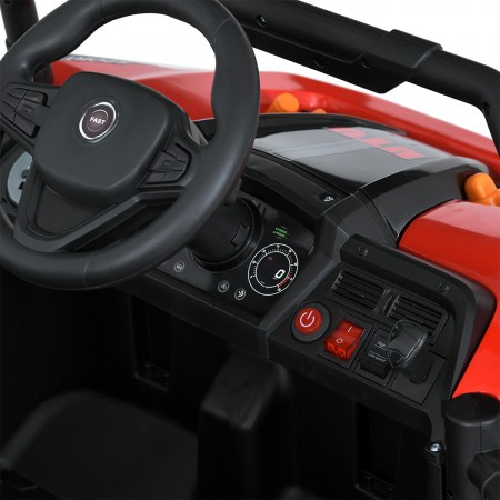 Дитячий електромобіль Джип Баггі Can-Am Maverick Bambi M 5811 EBLR-3 червоний, 2 мотори по 65W, EVA, шкіра, MP3, USB, Bluetooth, TF Дитячий електромобіль Джип Баггі Can-Am Maverick Bambi M 5811 EBLR-3 червоний, 2 мотори по 65W, EVA, шкіра, MP3, USB, Bluetooth, TF