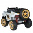 Дитячий електромобіль Джип Bambi M 5821 EBLR-1 Jeep, 4 мотори по 45W, EVA, шкіра, Bluetooth, MP3, білий