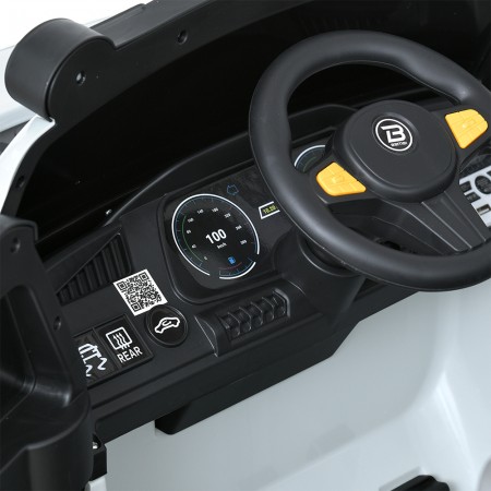 Дитячий електромобіль Джип Bambi M 5821 EBLR-1 Jeep, 4 мотори по 45W, EVA, шкіра, Bluetooth, MP3, білий