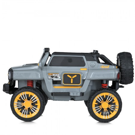 Детский электромобиль Джип Bambi M 5821 EBLR-11 Jeep, 4 мотора по 45W, EVA, кожа, Bluetooth, MP3, серый Детский электромобиль Джип Bambi M 5821 EBLR-11 Jeep, 4 мотора по 45W, EVA, кожа, Bluetooth, MP3, серый