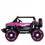 Дитячий електромобіль Джип Bambi M 5824 EBLRS-8 Jeep Wrangler Rubicon, 4 мотори по 25W, EVA, шкіра, Bluetooth, MP3, рожевий