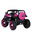 Дитячий електромобіль Джип Bambi M 5824 EBLRS-8 Jeep Wrangler Rubicon, 4 мотори по 25W, EVA, шкіра, Bluetooth, MP3, рожевий