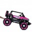 Дитячий електромобіль Джип Bambi M 5824 EBLRS-8 Jeep Wrangler Rubicon, 4 мотори по 25W, EVA, шкіра, Bluetooth, MP3, рожевий