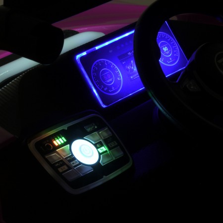 Дитячий електромобіль Джип Bambi M 5824 EBLRS-8 Jeep Wrangler Rubicon, 4 мотори по 25W, EVA, шкіра, Bluetooth, MP3, рожевий