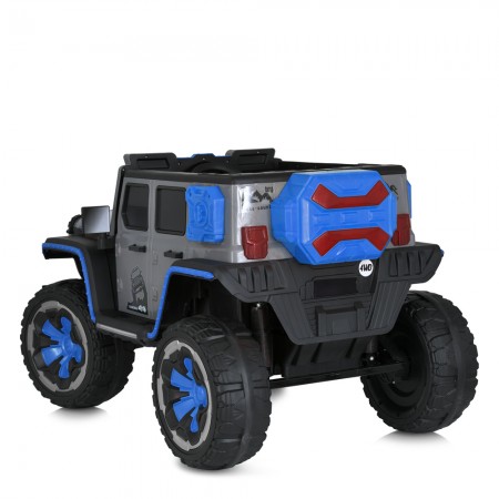 Дитячий електромобіль Джип Jeep Wrangler Rubicon Bambi M 5845EBLRS-4 синій фарбований, 4 мотори по 45W, EVA, екошкіра, MP3, Bluetooth Дитячий електромобіль Джип Jeep Wrangler Rubicon Bambi M 5845EBLRS-4 синій фарбований, 4 мотори по 45W, EVA, екошкіра, MP3, Bluetooth