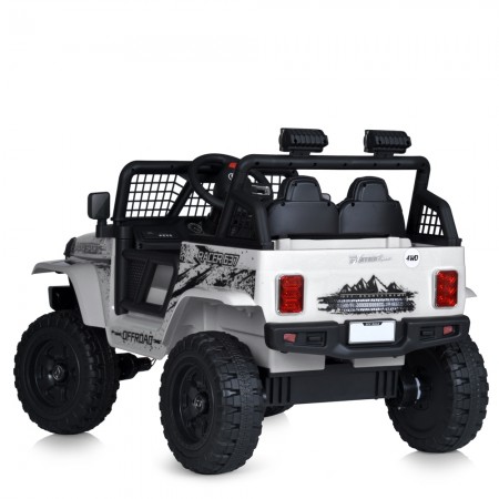 Джип M 5991EBLR-1 24V 1шт 2, 4G, 1аккум24V5AH, 4мотора50W, BLUETOOTH, USB, TF, EVA, музыка, свет, шкіра, білий Джип M 5991EBLR-1 24V 1шт 2, 4G, 1аккум24V5AH, 4мотора50W, BLUETOOTH, USB, TF, EVA, музыка, свет, шкіра, білий