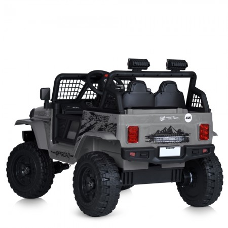 Джип M 5991EBLR-11 24V 1шт 2, 4G, 1аккум24V5AH, 4мотора50W, BLUETOOTH, USB, TF, EVA, музыка, свет, шкіра, сірий Джип M 5991EBLR-11 24V 1шт 2, 4G, 1аккум24V5AH, 4мотора50W, BLUETOOTH, USB, TF, EVA, музыка, свет, шкіра, сірий