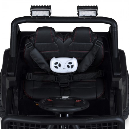 Джип M 5991EBLR-2 24V 1шт 2, 4G, 1аккум24V5AH, 4мотора50W, BLUETOOTH, USB, TF, EVA, музика, світло, шкіра, чорний Джип M 5991EBLR-2 24V 1шт 2, 4G, 1аккум24V5AH, 4мотора50W, BLUETOOTH, USB, TF, EVA, музика, світло, шкіра, чорний