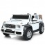 Джип M 6150AL-1 24V 1шт 1*24V200W, 1*24V10AH, гумов.колеса, BLUETOOTH, USB, шкіра, світло, білий
