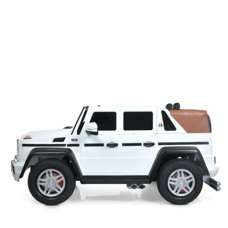 Джип M 6150AL-1 24V 1шт 1*24V200W, 1*24V10AH, гумов.колеса, BLUETOOTH, USB, шкіра, світло, білий