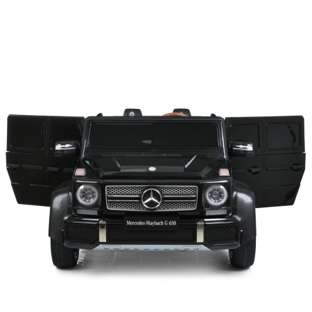 Джип M 6150AL-2 24V 1шт 1*24V200W, 1*24V10AH, гумов.колеса, BLUETOOTH, USB, шкіра, світло, чорний