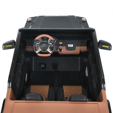Джип M 6150AL-2 24V 1шт 1*24V200W, 1*24V10AH, гумов.колеса, BLUETOOTH, USB, шкіра, світло, чорний