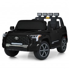 Джип M 6192EBLR-2(24V) 1шт 2, 4G на радиоуправлении, 1акум24V5AH, 2мотора200W, MP3, USB, TF, EVA, BLUETOOTH, музыка, свет, шкіра, чорний