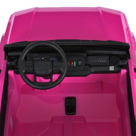 Дитячий електромобіль Джип Toyota Land Cruiser M 6280EBLR-8 двомісний, 2 мотори по 45W, MP3/USB/TF, Bluetooth, EVA, шкіра, рожевий