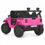 Детский электромобиль Джип Jeep Wrangler M 6287EBLR-8 двухместный розовый, 4 мотора по 45W, EVA, кожа, Bluetooth Детский электромобиль Джип Jeep Wrangler M 6287EBLR-8 двухместный розовый, 4 мотора по 45W, EVA, кожа, Bluetooth