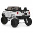 Детский электромобиль Джип Toyota Land Cruiser M 6296EBLR-1 двухместный, 4 мотора по 45W, EVA, кожа, MP3, Bluetooth, белый