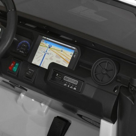 Детский электромобиль Джип Toyota Land Cruiser M 6296EBLR-1 двухместный, 4 мотора по 45W, EVA, кожа, MP3, Bluetooth, белый