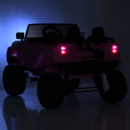 Детский электромобиль Джип Toyota Land Cruiser M 6296EBLR-1 двухместный, 4 мотора по 45W, EVA, кожа, MP3, Bluetooth, белый