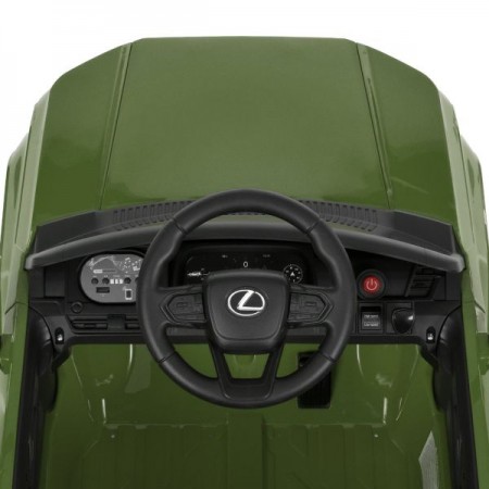 Дитячий електромобіль Джип Lexus GX 550 M 6301EBLR-5 зелений, 2 мотори по 35W, EVA, шкіра, Bluetooth, USB