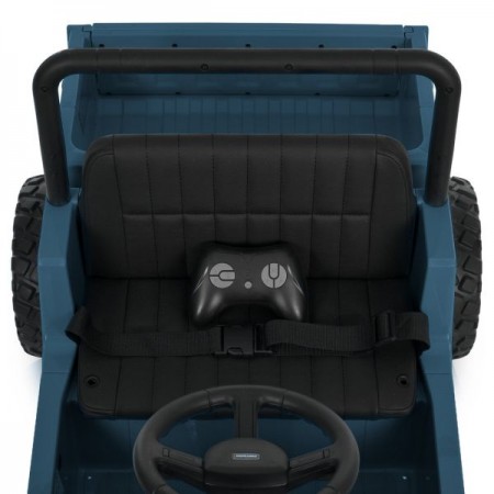 Детский электромобиль Джип Toyota Land Cruiser Pickup M 6308EBLR-4 синий, 2 мотора по 35W, EVA, кожа, Bluetooth, MP3