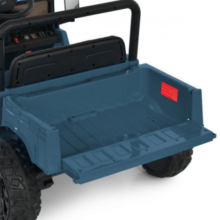 Детский электромобиль Джип Toyota Land Cruiser Pickup M 6308EBLR-4 синий, 2 мотора по 35W, EVA, кожа, Bluetooth, MP3