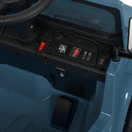 Детский электромобиль Джип Toyota Land Cruiser Pickup M 6308EBLR-4 синий, 2 мотора по 35W, EVA, кожа, Bluetooth, MP3