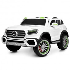 Джип M 6379EBLR-1 р/к2,4G, 1*12V15AH, 4*45W, MP3, USB, TF, BLUETOOTH, EVA, шкіра, музика, світло, білий