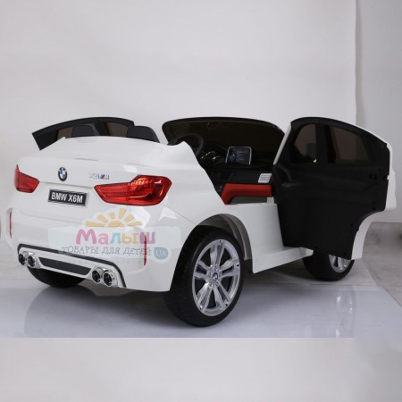 Детский электромобиль Bambi JJ2168 BMW белый двухместный Детский электромобиль Bambi JJ2168 BMW белый двухместный