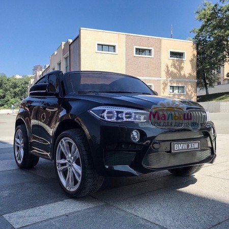 Двомісний дитячий електромобіль Джип Bambi JJ 2168-2 EBLR-2 BMW X6M, чорний