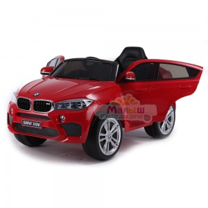 Детский электромобиль Джип Bambi JJ2199 EBLRS-3 BMW X6M, красный