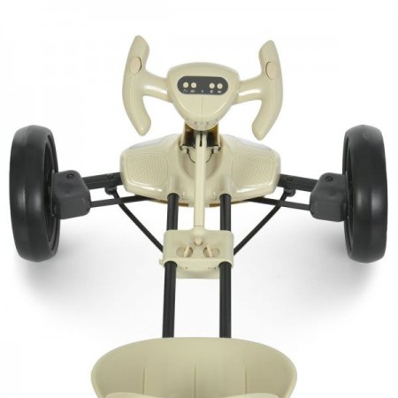 Электрокарта M 6072EBR-13 р/к2,4G, 1моторы35W, 1акум6V4AH, EVA, BLUETOOTH, музыка, свет, бежевый
