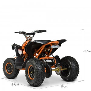 Дитячий електро квадроцикл для підлітків PROFI HB-EATV1000Q-7ST V2, оранжевий
