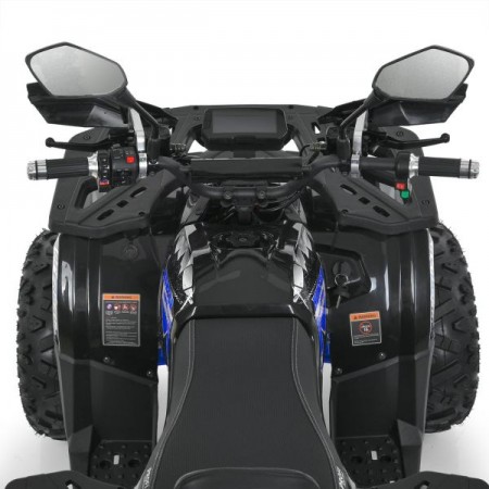Квадроцикл HB-EATV1450H-2-4(MP3) V2 V2 (1шт) мотор 1450W безщітк., 5акум 12V/20AH, спинка, муз, до 82кг, bluetooth, SD, чорно-синій